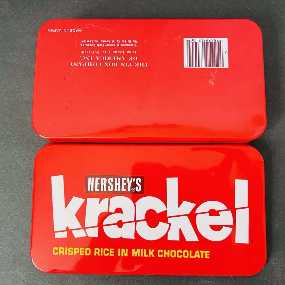 Vintage‎ Hershey's krackel milk chocolate tin hinged